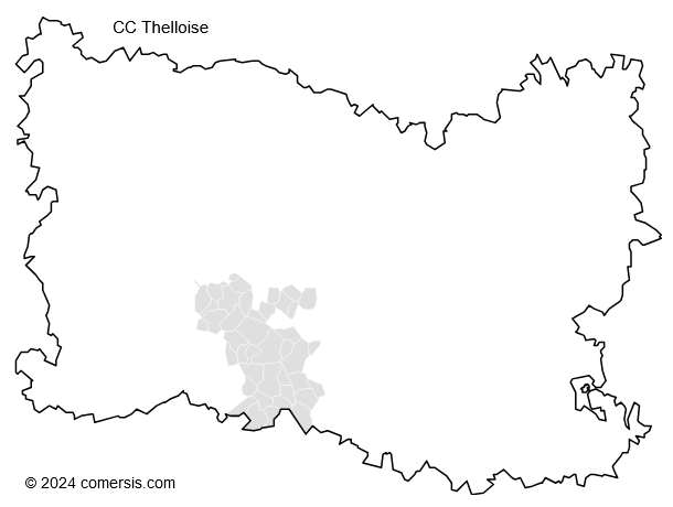 Communauté de Communes Thelloise cartographie