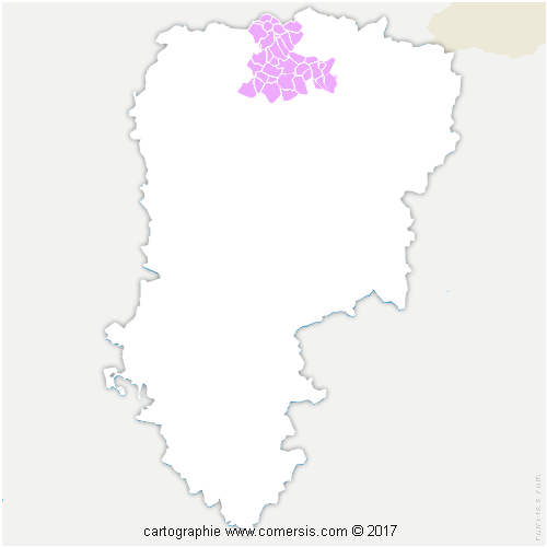 Communauté de Communes Thiérache Sambre et Oise cartographie