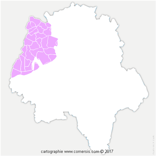 Communauté de Communes Touraine Ouest Val de Loire cartographie