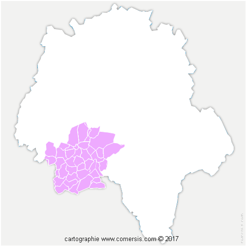 Communauté de Communes Touraine Val de Vienne cartographie