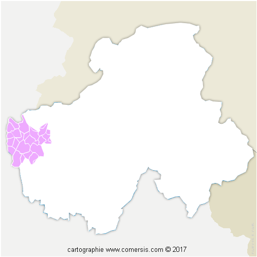 Communauté de Communes Usses et Rhône cartographie