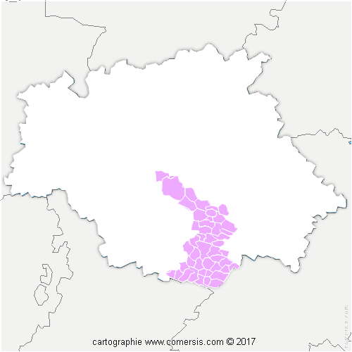 Communauté de Communes Val de Gers cartographie