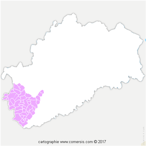 Communauté de Communes Val de Gray cartographie