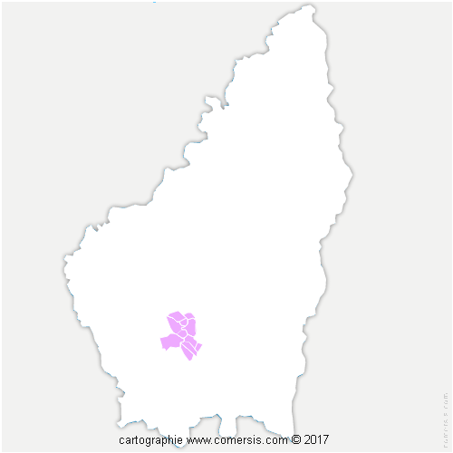 Communauté de Communes Val de Ligne cartographie