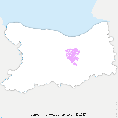 Communauté de Communes Val ès Dunes cartographie
