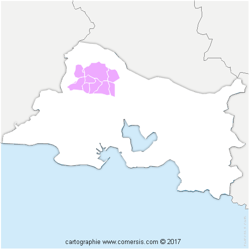 Communauté de Communes  Vallée des Baux-Alpilles (Communauté de Communes VBA) cartographie