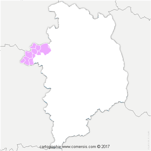 Communauté de Communes Vierzon-Sologne-Berry cartographie