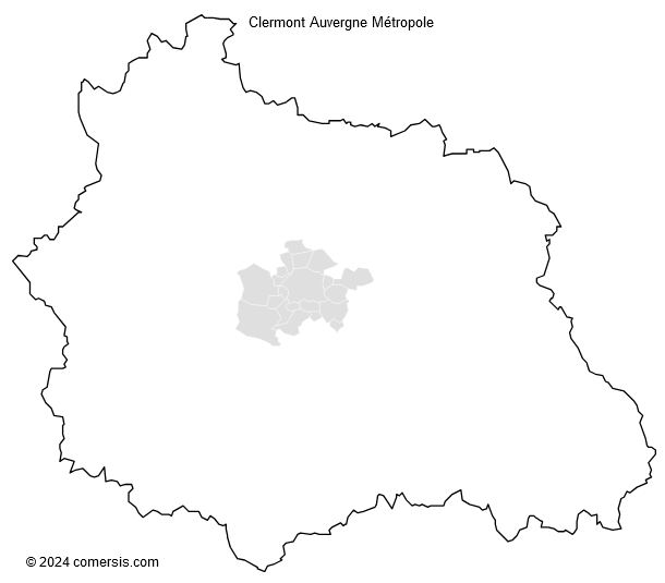 Clermont Auvergne Métropole cartographie