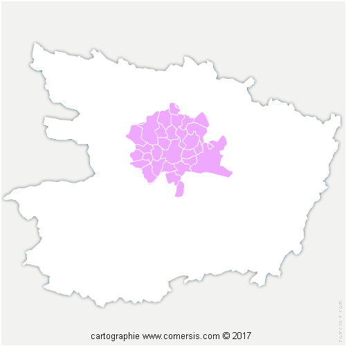 Communauté Urbaine Angers Loire Métropole cartographie