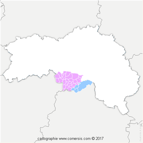 Communauté Urbaine d'Alençon cartographie