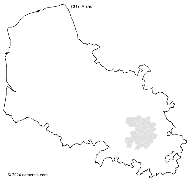 Communauté Urbaine d'Arras cartographie