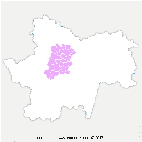 Communauté Urbaine Le Creusot Montceau-les-Mines cartographie