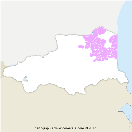 Communauté Urbaine Perpignan Méditerranée Métropole cartographie
