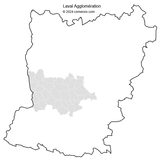 Laval Agglomération cartographie