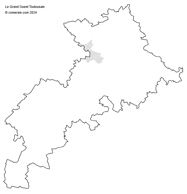 Le Grand Ouest Toulousain cartographie