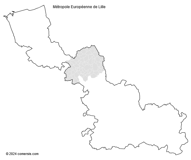 Métropole Européenne de Lille cartographie