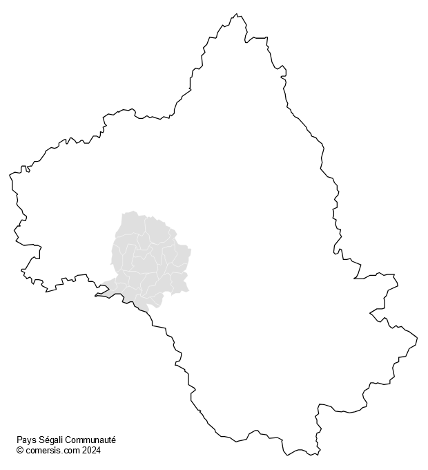 Pays Ségali Communauté cartographie