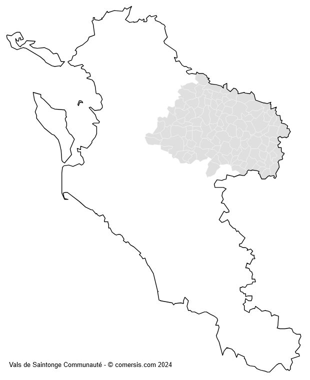 Vals de Saintonge Communauté cartographie