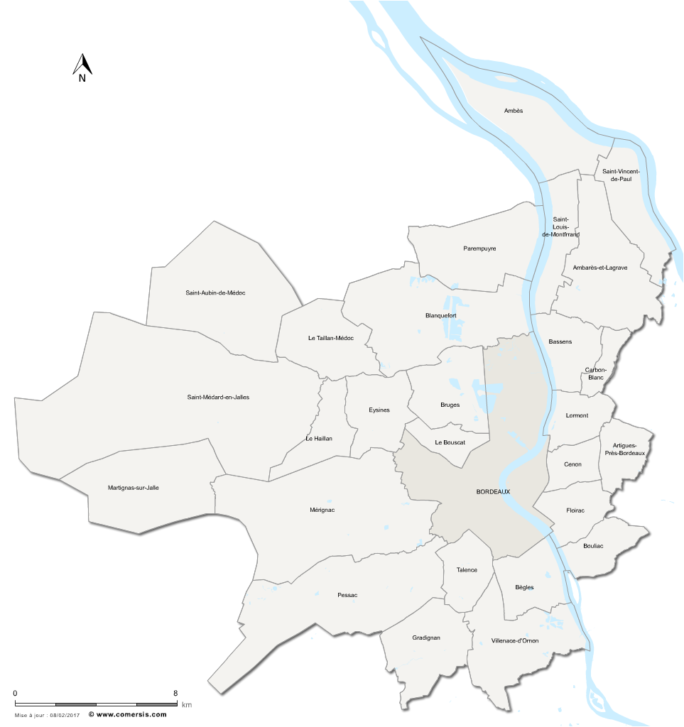Bordeaux Métropole cartographie