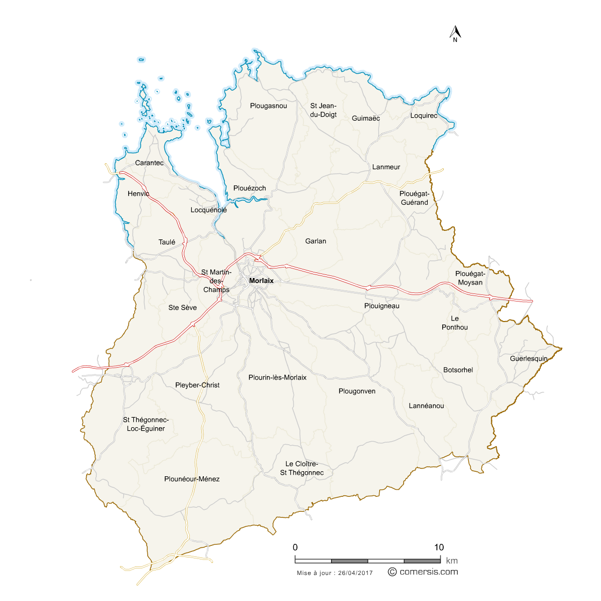 carte communauté de Communes